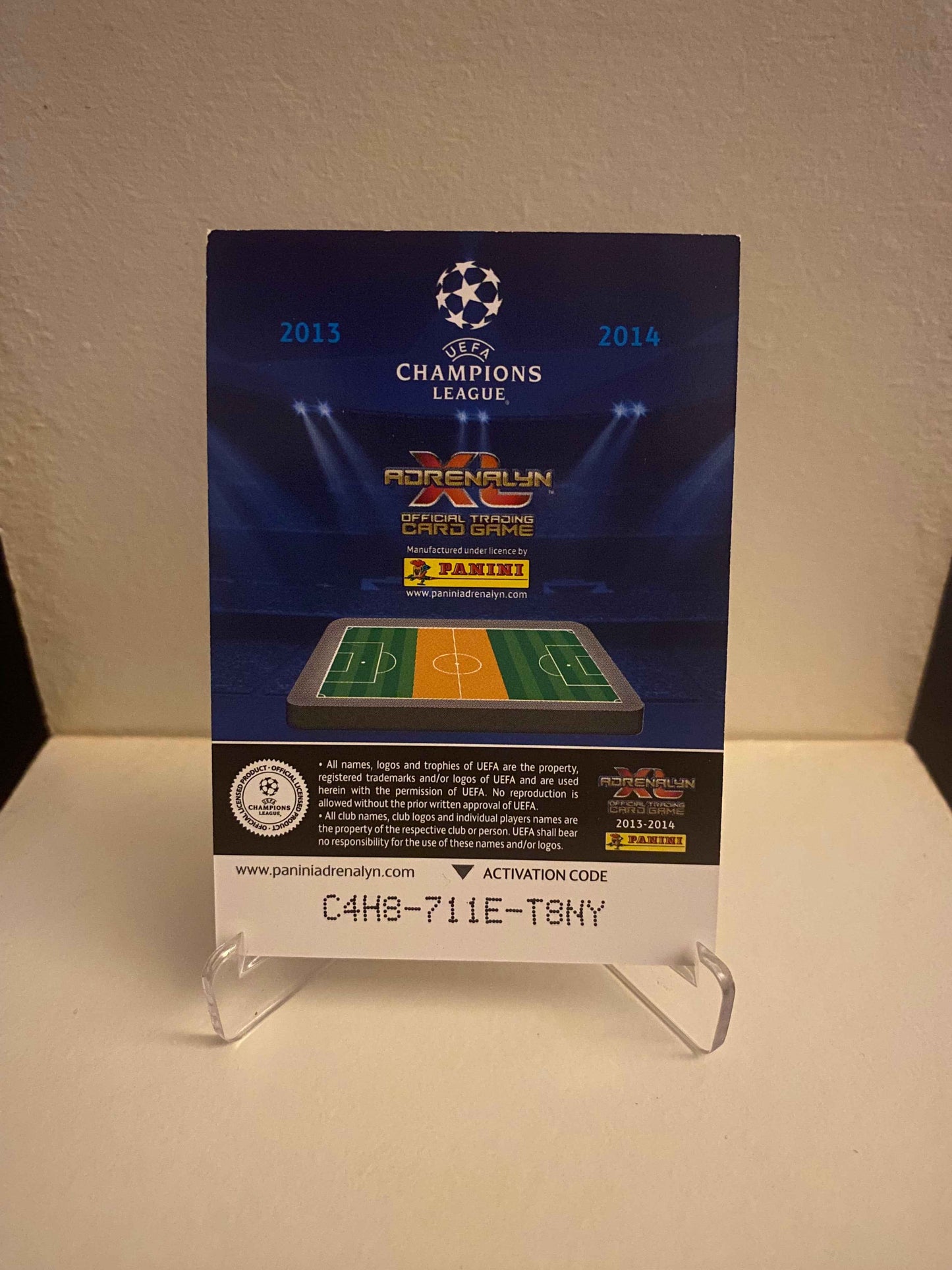 Fodbold kort Panini Adrenalyn XL UEFA Champions League 2013/2014 - AC Milan Nigel De Jong - Pokedexet