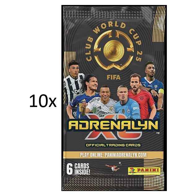 10x Panini Booster Packs Adrenalyn XL - FIFA Club World Cup 2025 - Pokedexet