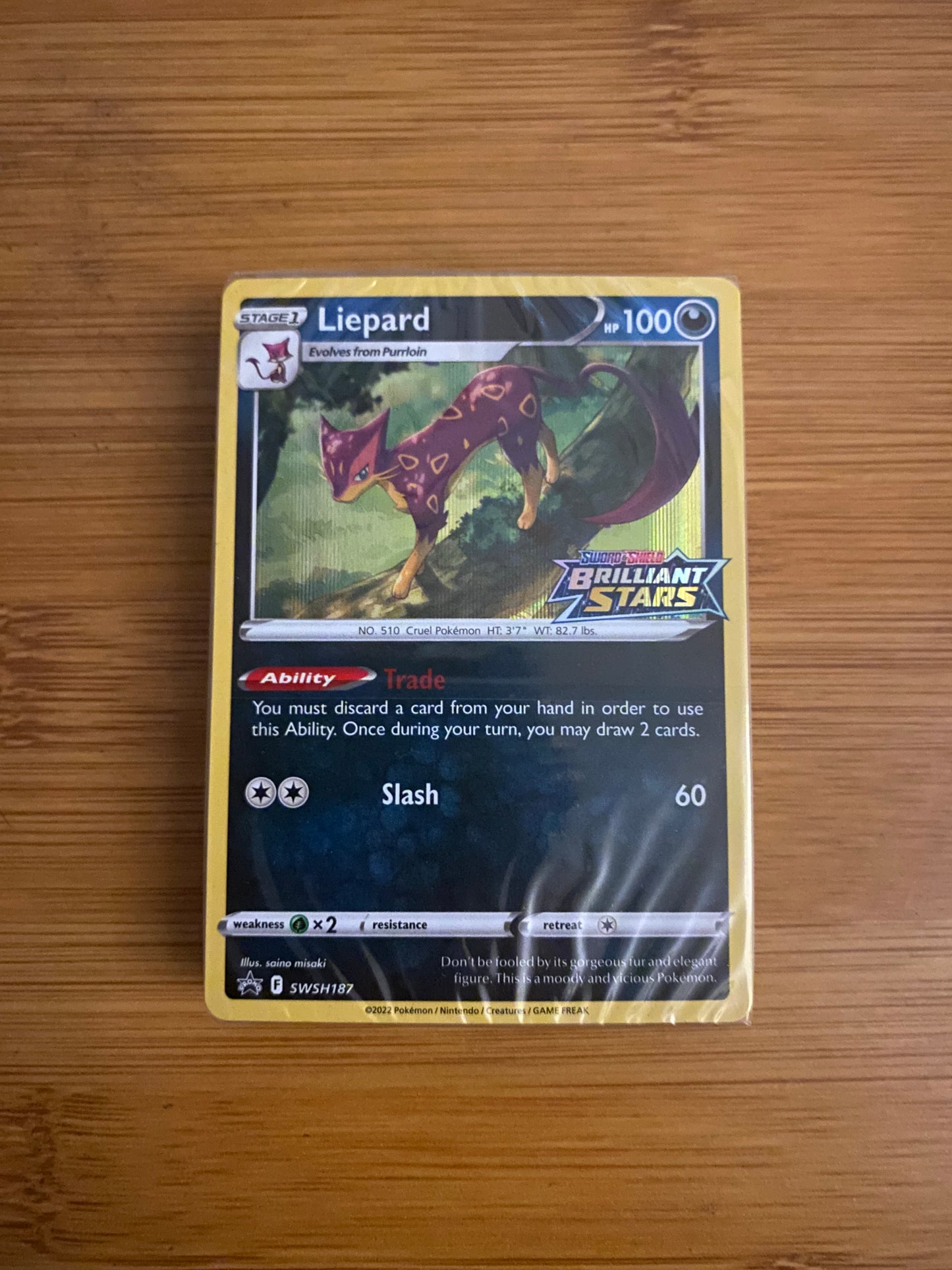 Pokemon TCG Deck Sword & Shield Brilliant Stars - Liepard - Pokedexet
