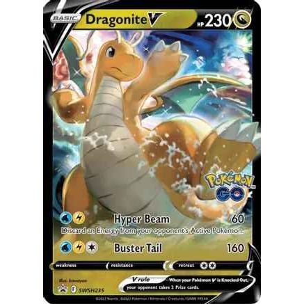 Pokemon GO Promo kort - Dragonite V (235) - Pokedexet