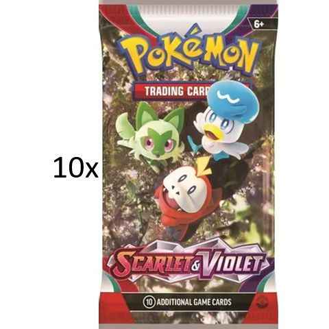 10x Pokemon Booster Packs - Scarlet & Violet Base Set - Pokedexet