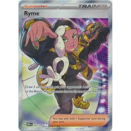 Pokemon kort Scarlet & Violet Obsidian Flames - Ryme Full Art (221/197) - Pokedexet