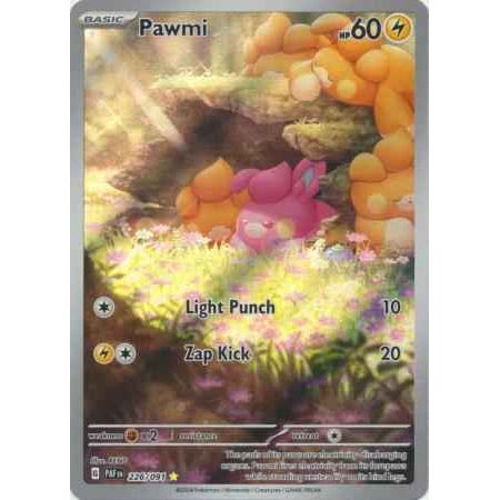 Pokemon kort Scarlet & Violet Paldean Fates - Pawmi Art Rare (226/91) - Pokedexet