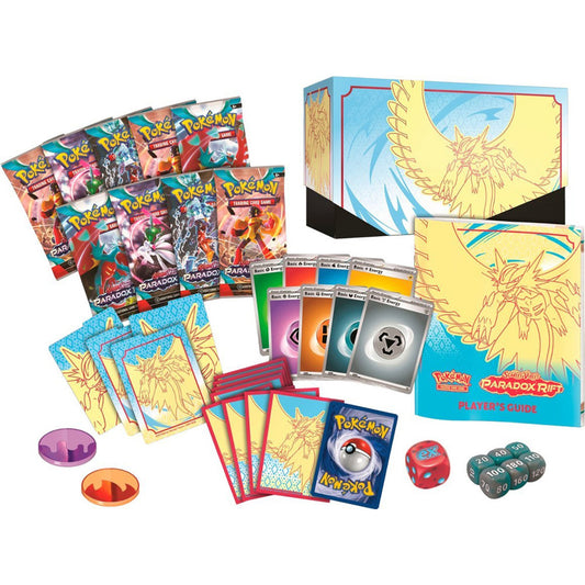 Pokemon Scarlet & Violet Paradox Rift (Ancient) Elite Trainer Box indhold