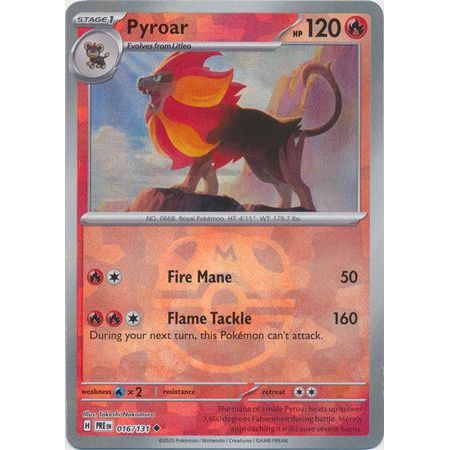 Pokemon kort Scarlet & Violet Prismatic Evolutions - Pyroar Master Ball (16/131) - Pokedexet