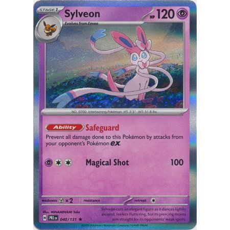 Pokemon kort Scarlet & Violet Prismatic Evolutions - Sylveon Holofoil (40/131) - Pokedexet