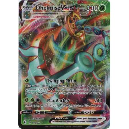 Pokemon kort Shining Fates - Dhelmise VMAX (10/72) - Pokedexet