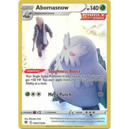 Pokemon kort Sword & Shield Astral Radiance - Abomasnow (TG01/TG30) - Pokedexet