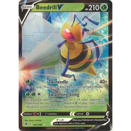 Pokemon kort Sword & Shield Astral Radiance - Beedrill V (1/189) - Pokedexet
