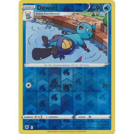 Pokemon kort Sword & Shield Astral Radiance - Dewott Reverse Holofoil (42/189) - Pokedexet