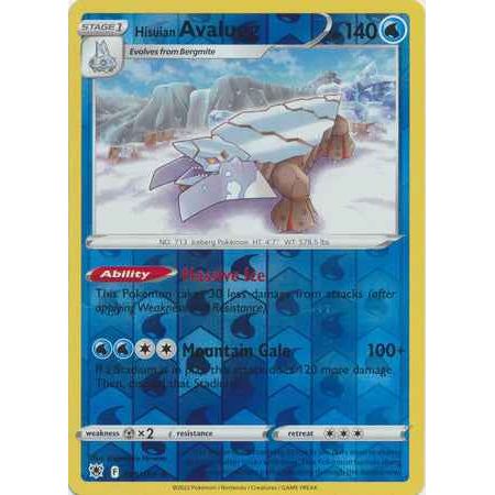 Pokemon kort Sword & Shield Astral Radiance - Hisuian Avalugg Reverse Holofoil (48/189) - Pokedexet