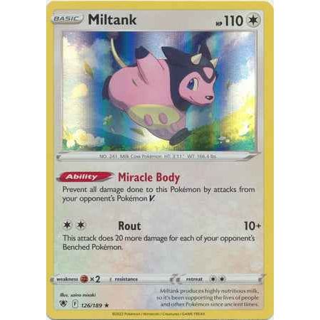 Pokemon kort Sword & Shield Astral Radiance - Miltank Holofoil (126/189) - Pokedexet