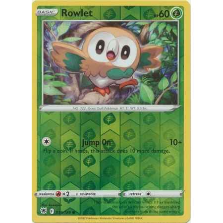 Pokemon kort Sword & Shield Astral Radiance - Rowlet Reverse Holofoil (19/189) - Pokedexet