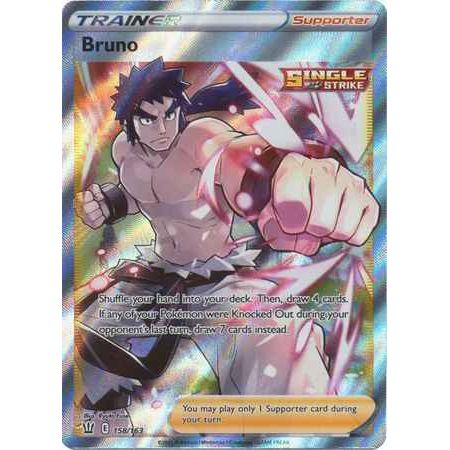 Pokemon kort Sword & Shield Battle Styles - Bruno Full Art (158/163) - Pokedexet
