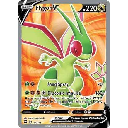 Pokemon kort Sword & Shield Brilliant Stars - Flygon V Full Art (164/172) - Pokedexet