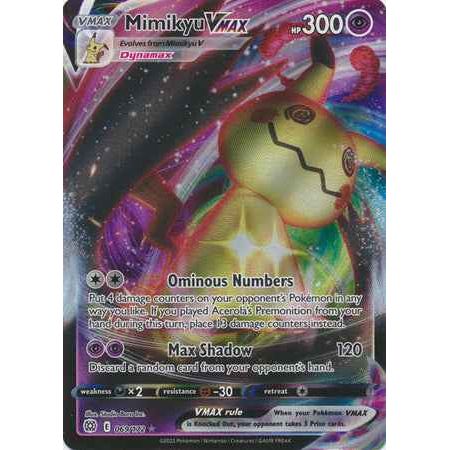 Pokemon kort Sword & Shield Brilliant Stars - Mimikyu VMAX (69/172) - Pokedexet
