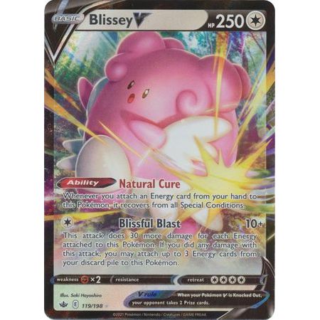 Pokemon kort Sword & Shield Chilling Reign - Blissey V (119/198) - Pokedexet