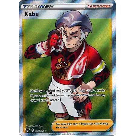 Pokemon kort Sword & Shield Darkness Ablaze - Kabu Full Art (186/189) - Pokedexet