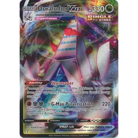 Pokemon kort Sword & Shield Evolving Skies - Duraludon VMAX (123/203) - Pokedexet