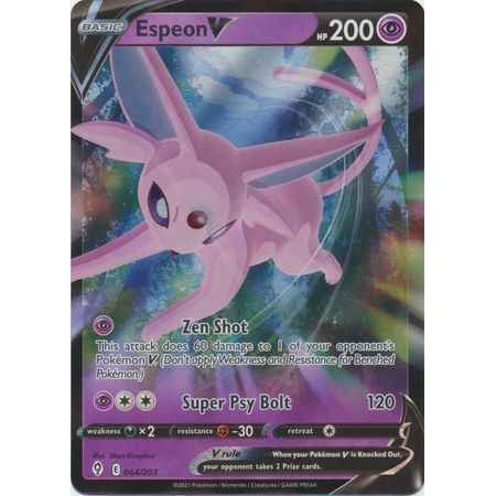 Pokemon kort Sword & Shield Evolving Skies - Espeon V (64/203) - Pokedexet