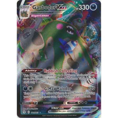 Pokemon kort Sword & Shield Evolving Skies - Garbodor VMAX (101/203) - Pokedexet
