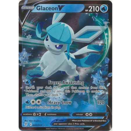 Pokemon kort Sword & Shield Evolving Skies - Glaceon V (40/203) - Pokedexet