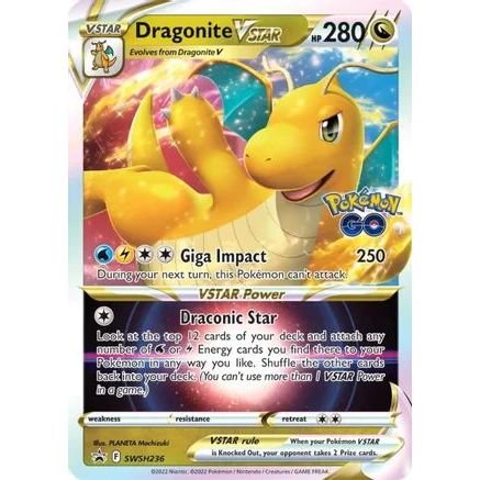 Pokemon kort Sword & Shield Promo - Dragonite Vstar (236) - Pokedexet