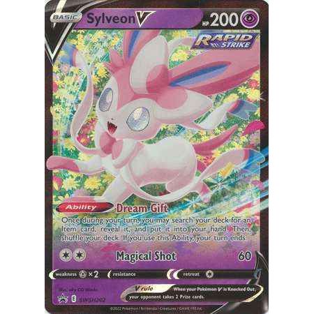 Pokemon kort Sword & Shield Promo - Sylveon V (202) - Pokedexet