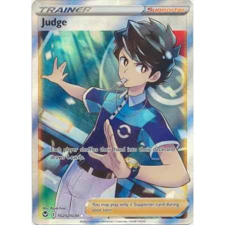Pokemon kort Sword & Shield Silver Tempest - Judge Full Art (TG25/TG30) - Pokedexet