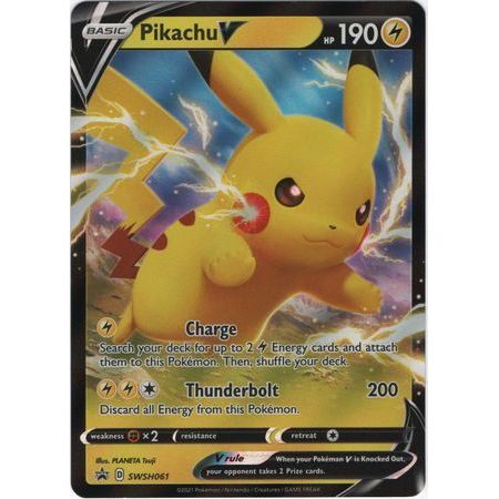 Pokemon kort Sword & Shield Promo - Pikachu V (61) - Pokedexet