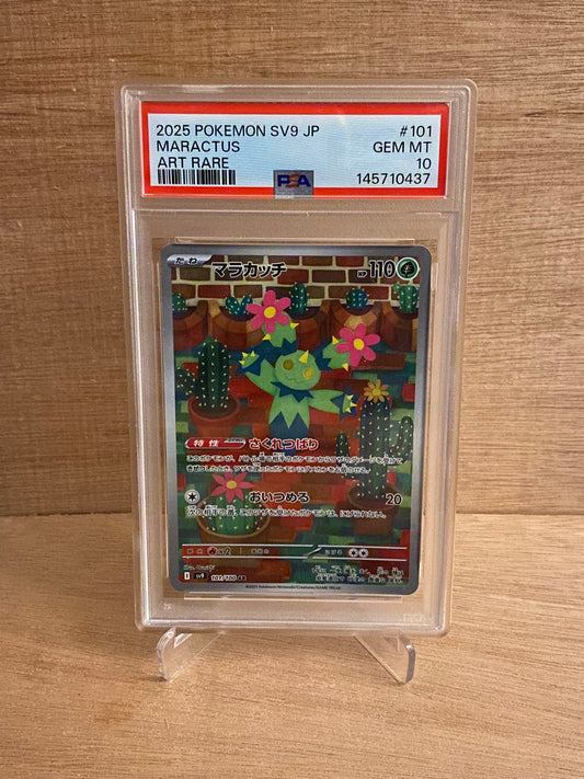 Japansk Pokemon kort - Scarlet & Violet Battle Partners - Maractus #101 - PSA 10