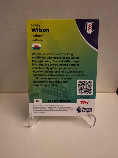 Fodbold kort Topps Premier League 2025/2026 - Yellow Parallel Harry Wilson - Pokedexet