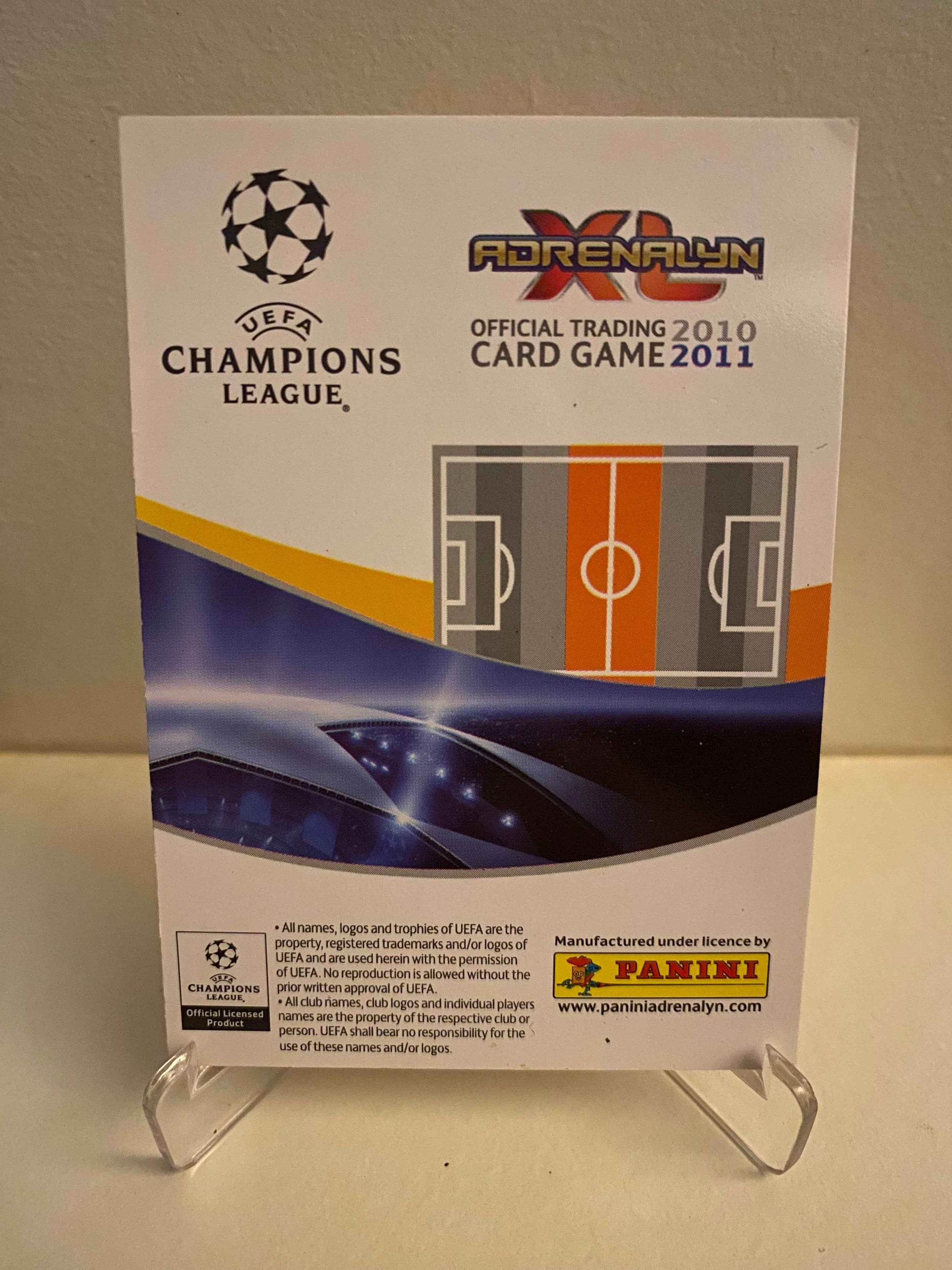 Fodbold kort Panini Adrenalyn XL UEFA Champions League 2010-2011 - Manchester United Nani - Pokedexet