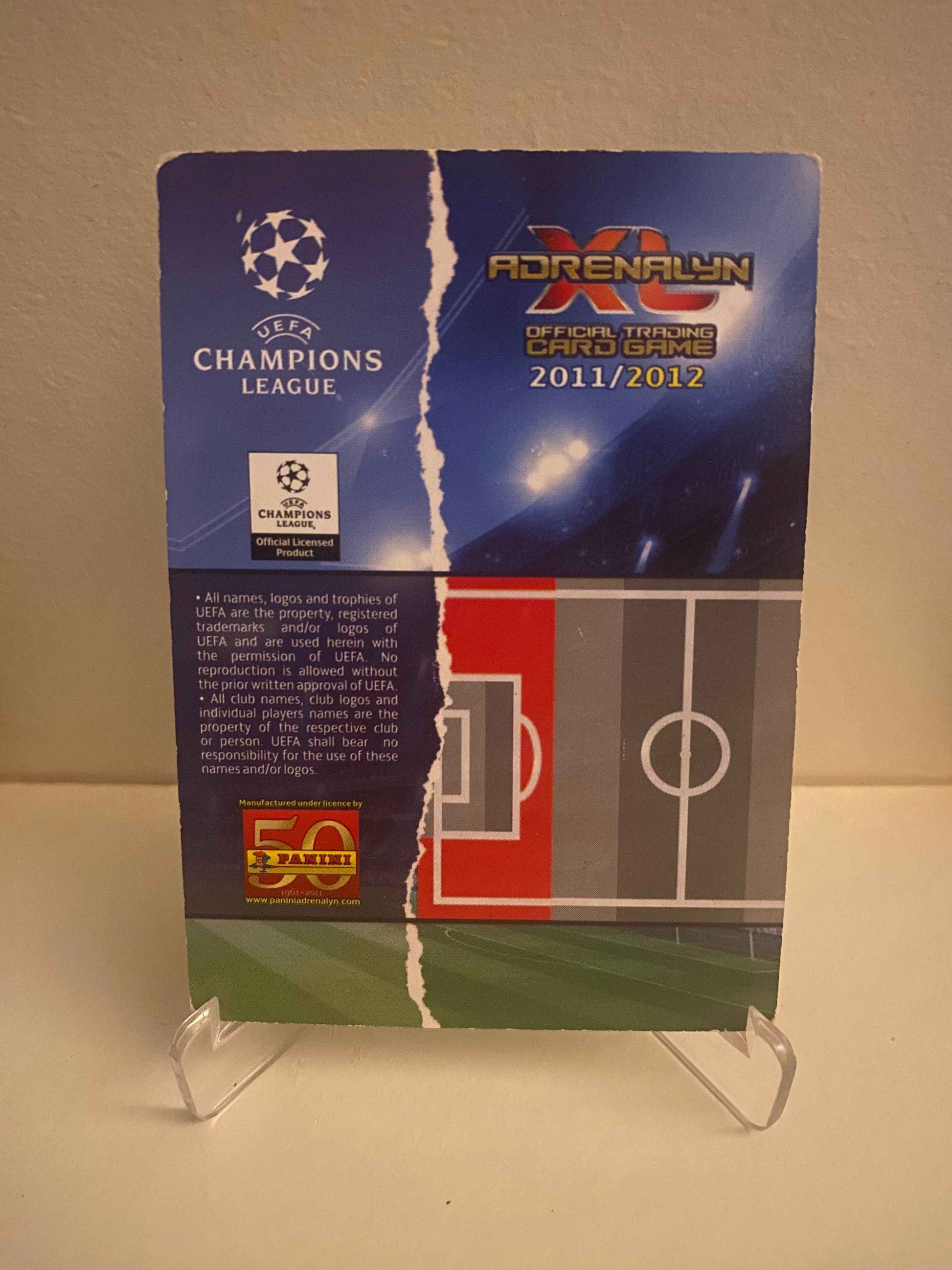 Fodbold kort Panini Adrenalyn XL UEFA Champions League 2011/2012 - Chelsea Branislav Ivanovic - Pokedexet