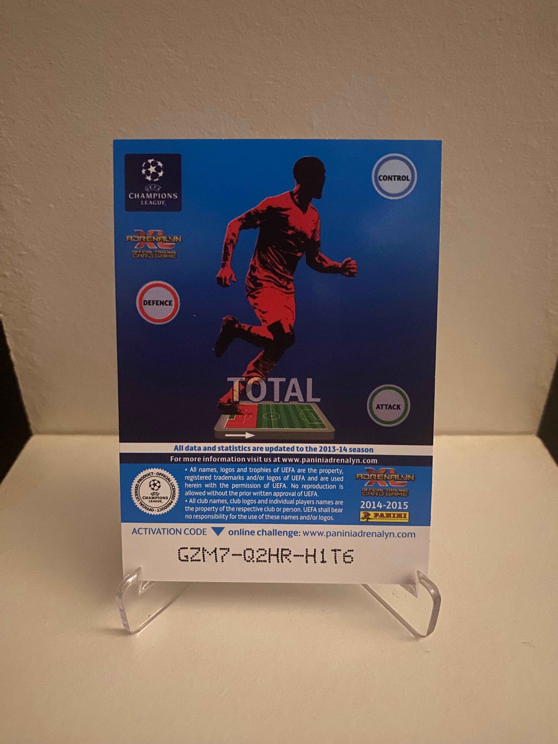 Fodbold kort Panini Adrenalyn XL UEFA Champions League 2014/2015 - Paris Saint Germain David Luiz - Pokedexet