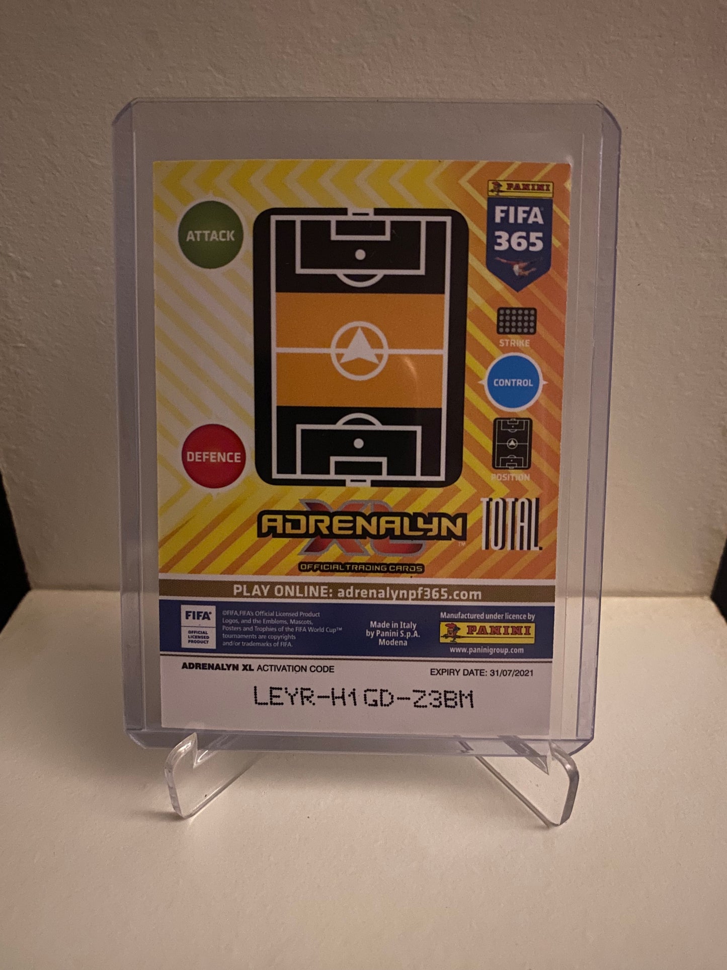 Fodbold kort Panini Adrenalyn XL FIFA 365 2021 - Paris Saint Germain Angel Di Maria Holofoil - Pokedexet