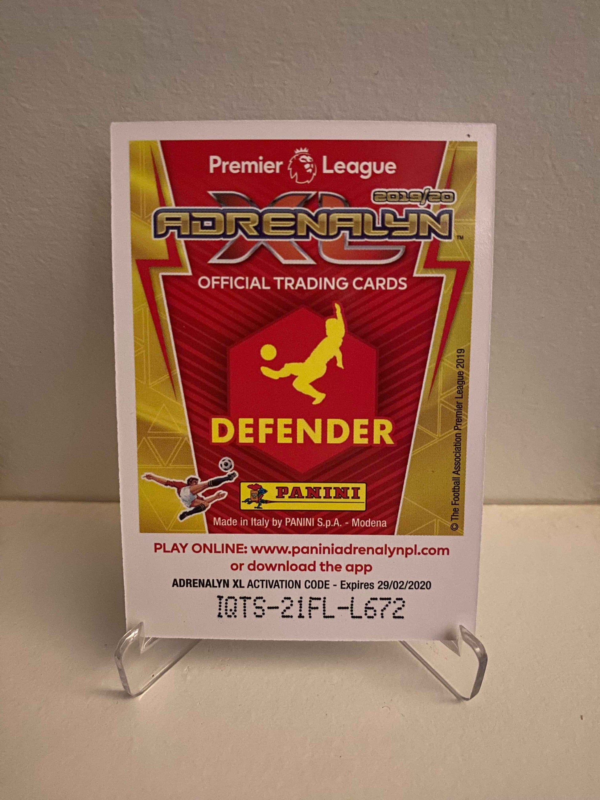 Fodbold kort Panini Adrenalyn XL Premier League 2019/2020 - Everton Lucas Digne - Pokedexet