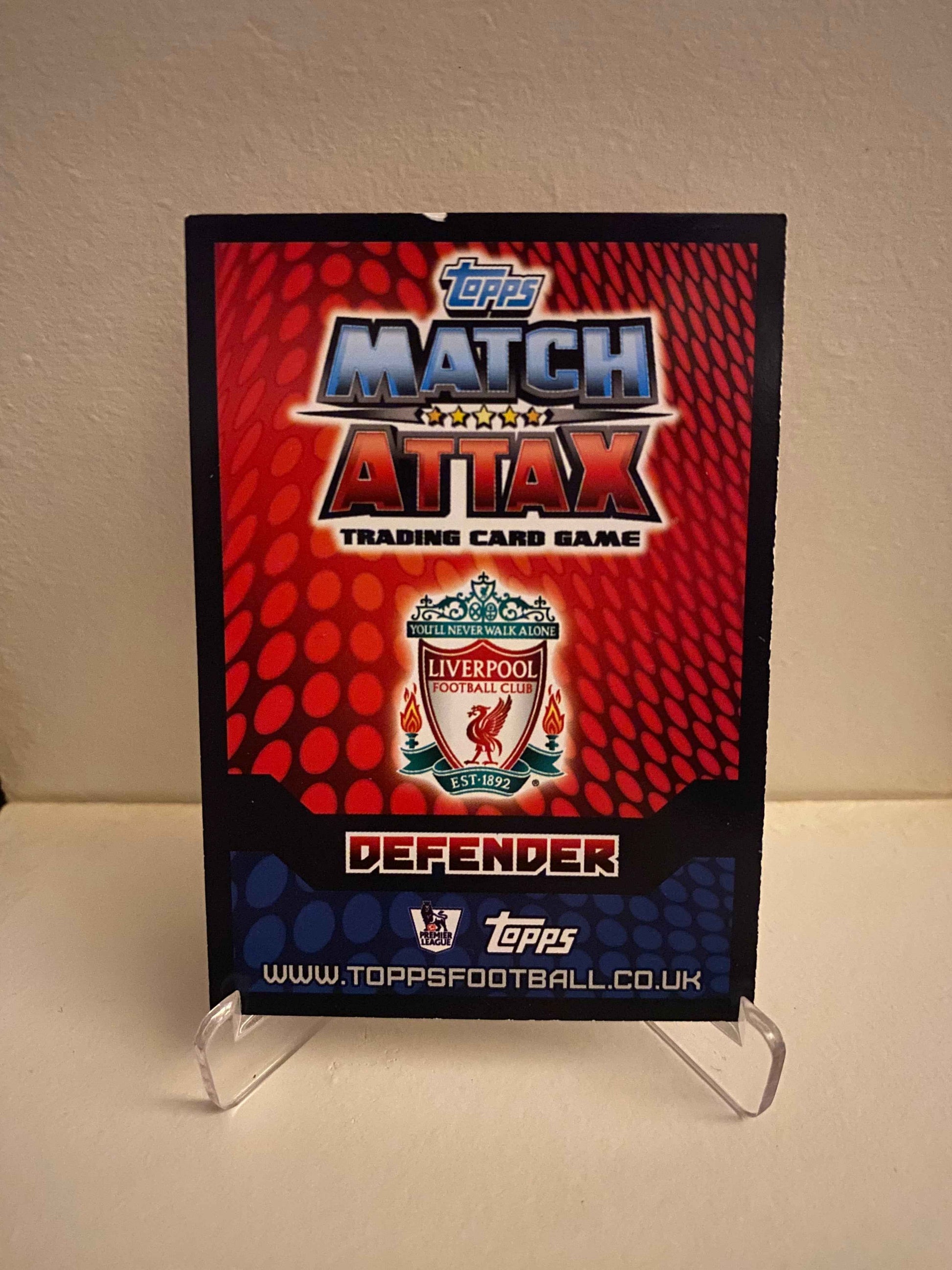 Fodbold kort Topps Match Attax Premier League 2014/2015 - Liverpool Kolo Toure - Pokedexet