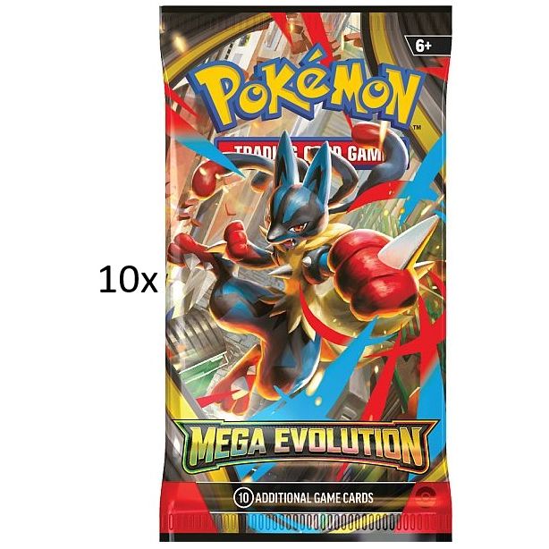 10x Pokemon Booster Packs - Mega Evolution Base Set - Pokedexet