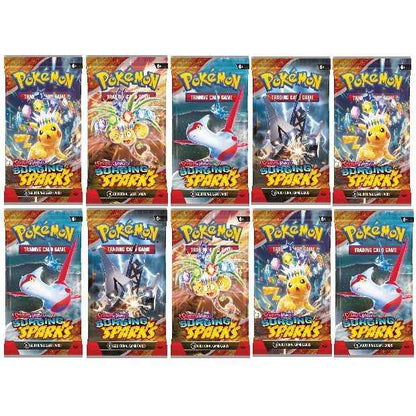 10x Pokemon Booster Packs - Scarlet & Violet Surging Sparks - Pokedexet