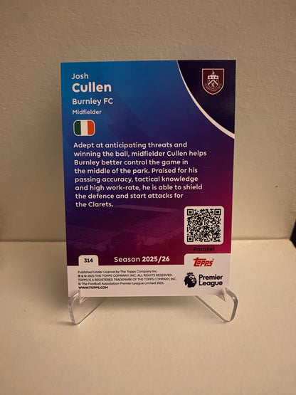 Fodbold kort Topps Premier League 2025/2026 - Green Parallel Josh Cullen - Pokedexet