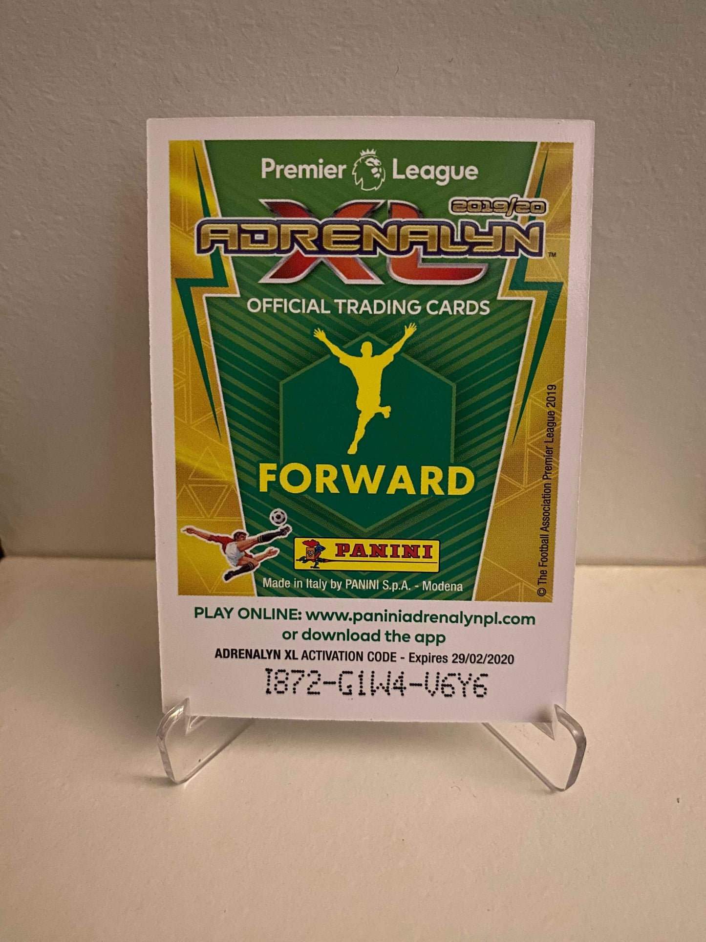 Fodbold kort Panini Adrenalyn XL Premier League 2019/2020 - Burnley Ashley barnes - Pokedexet