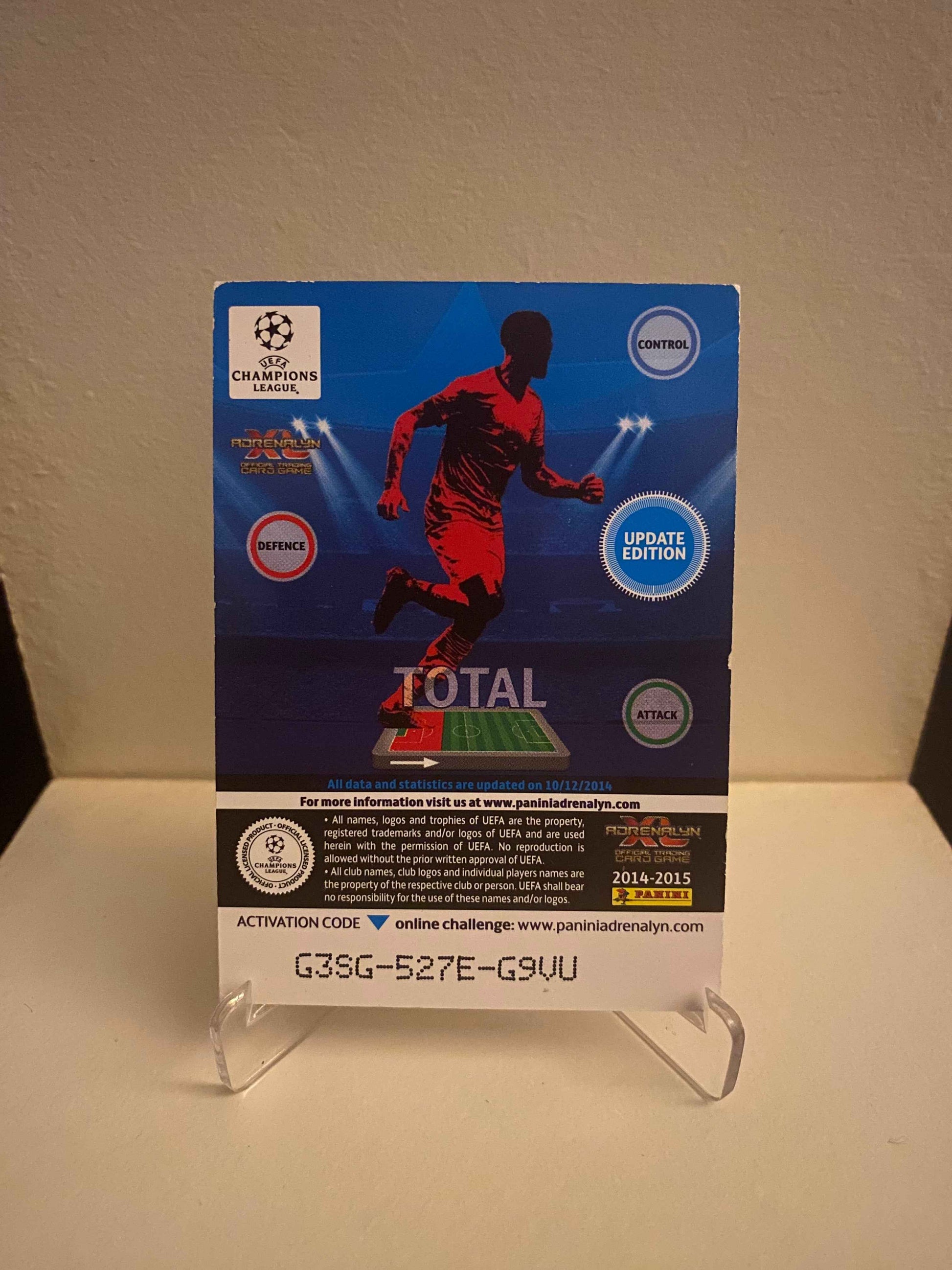 Fodbold kort Panini Adrenalyn XL UEFA Champions League 2014/2015 - Arsenal Gabriel Paulista - Pokedexet