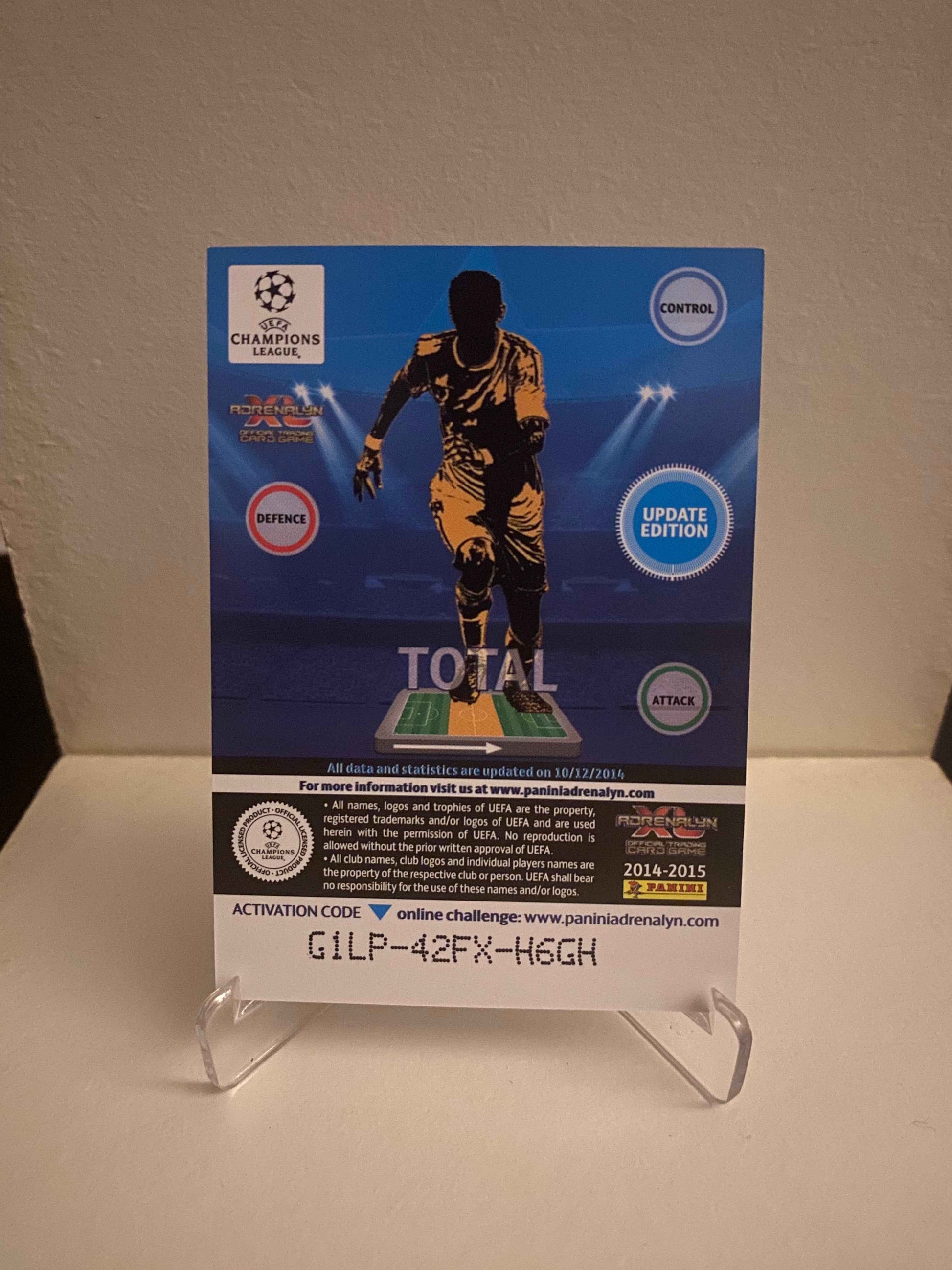 Fodbold kort Panini Adrenalyn XL UEFA Champions League 2014/2015 - Monaco Nabil Dirar - Pokedexet