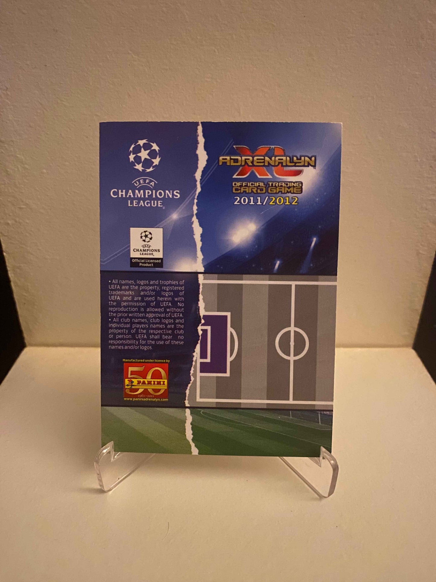 Fodbold kort Panini Adrenalyn XL UEFA Champions League 2011/2012 - Marseille Steve Mandanda - Pokedexet