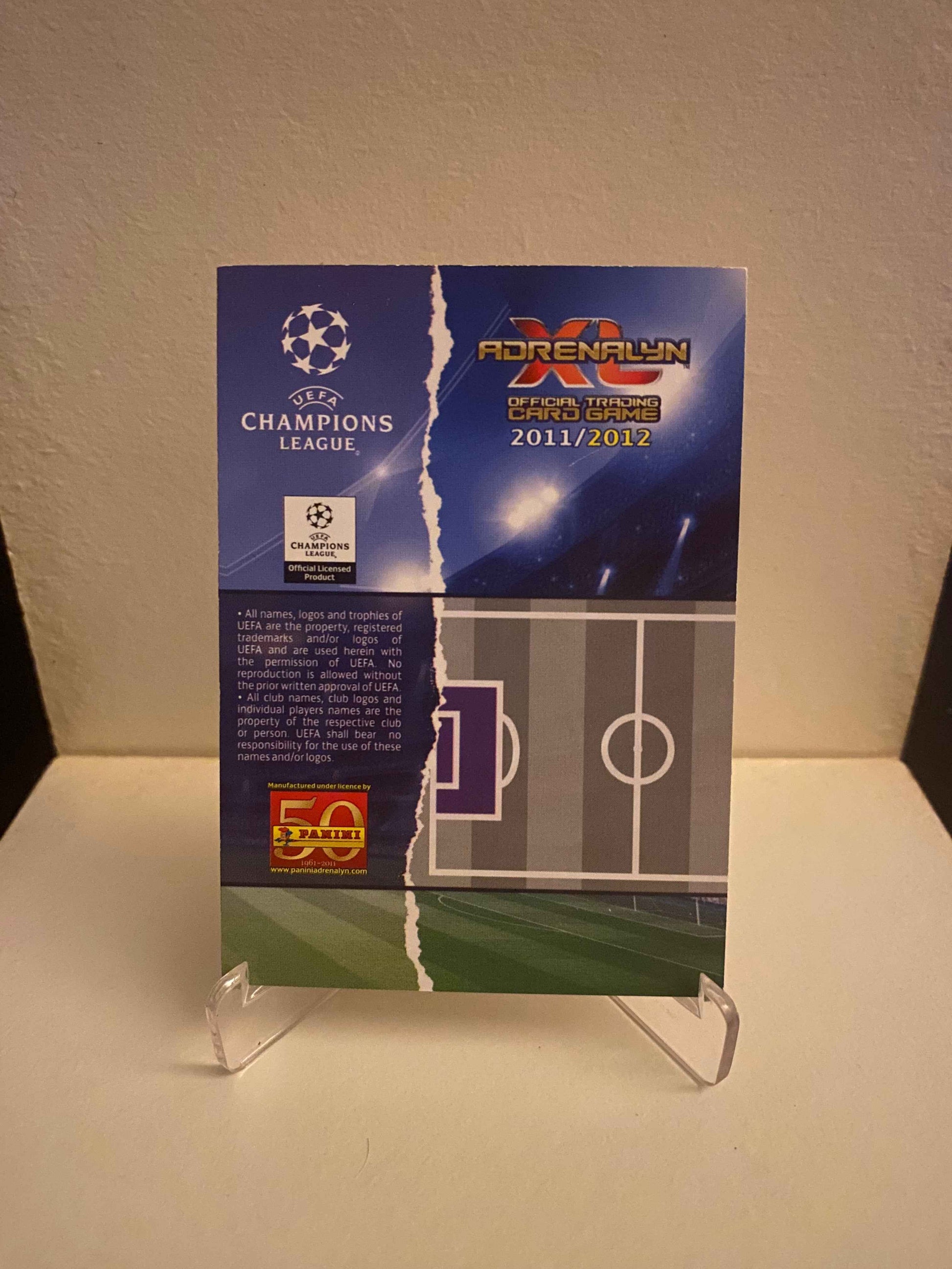 Fodbold kort Panini Adrenalyn XL UEFA Champions League 2011/2012 - Marseille Steve Mandanda - Pokedexet