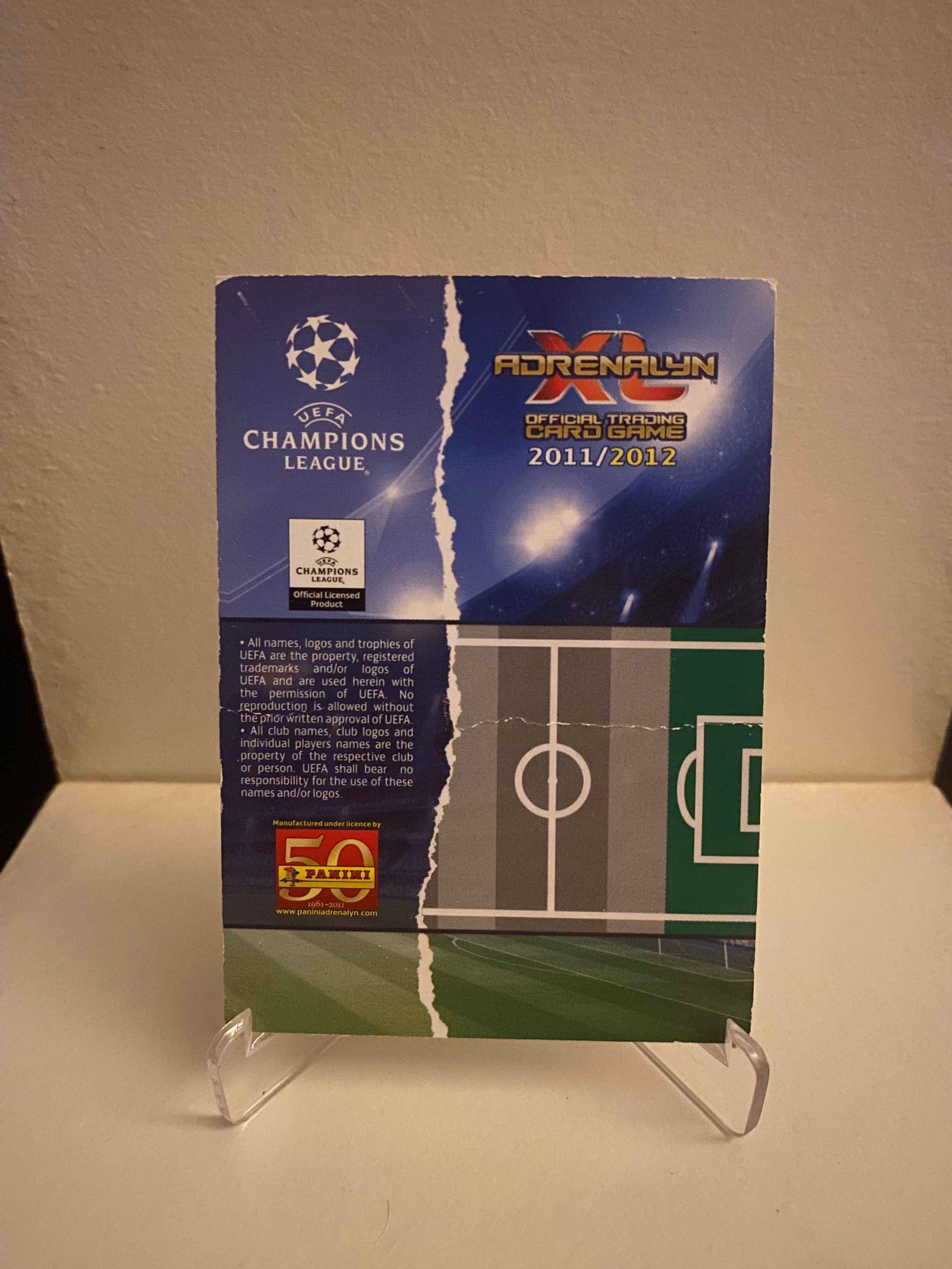 Fodbold kort Panini Adrenalyn XL UEFA Champions League 2011/2012 - Marseille Loic Remy - Pokedexet