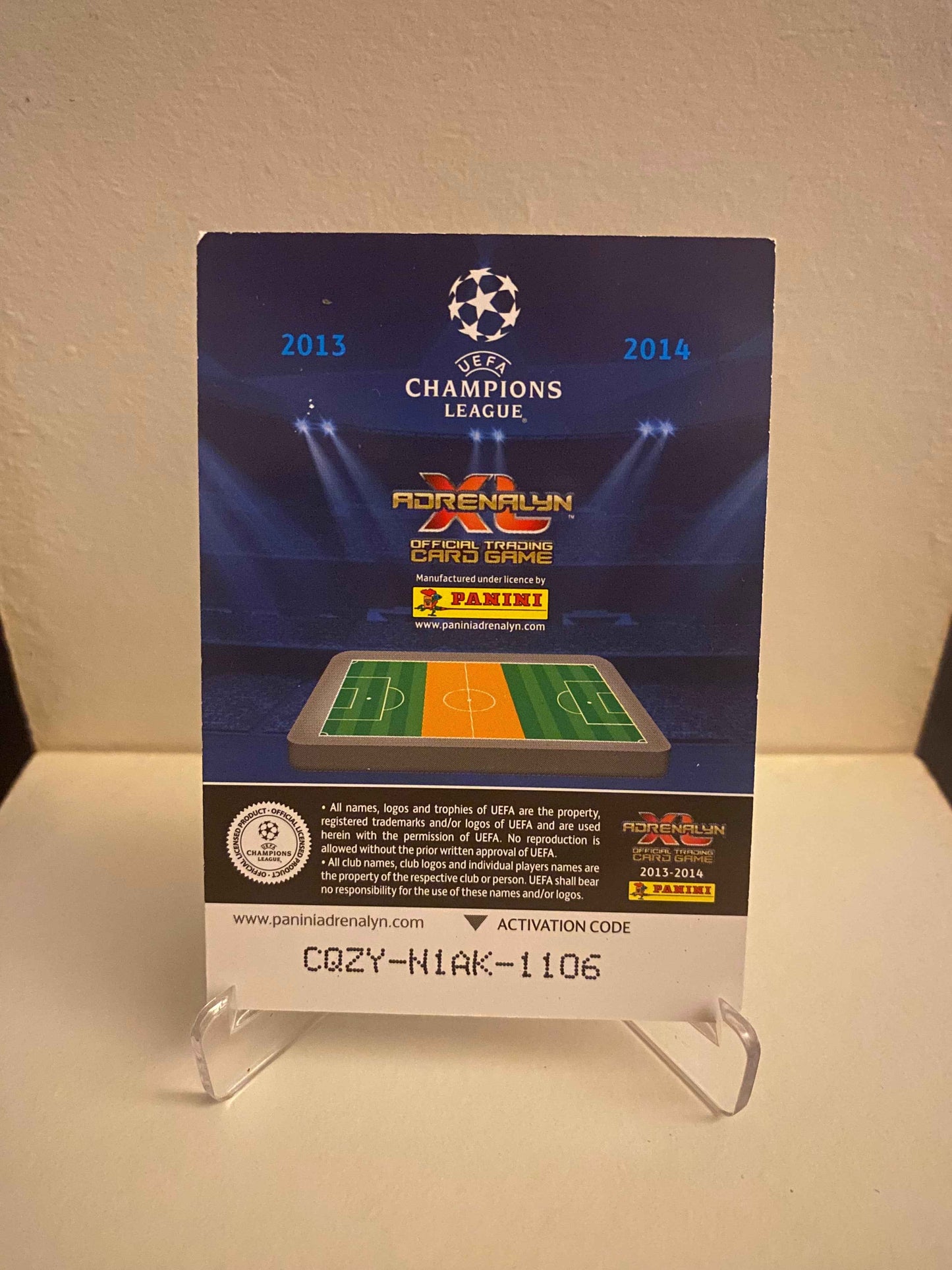 Fodbold kort Panini Adrenalyn XL UEFA Champions League 2013/2014 - Atletico Madrid Arda Turan - Pokedexet