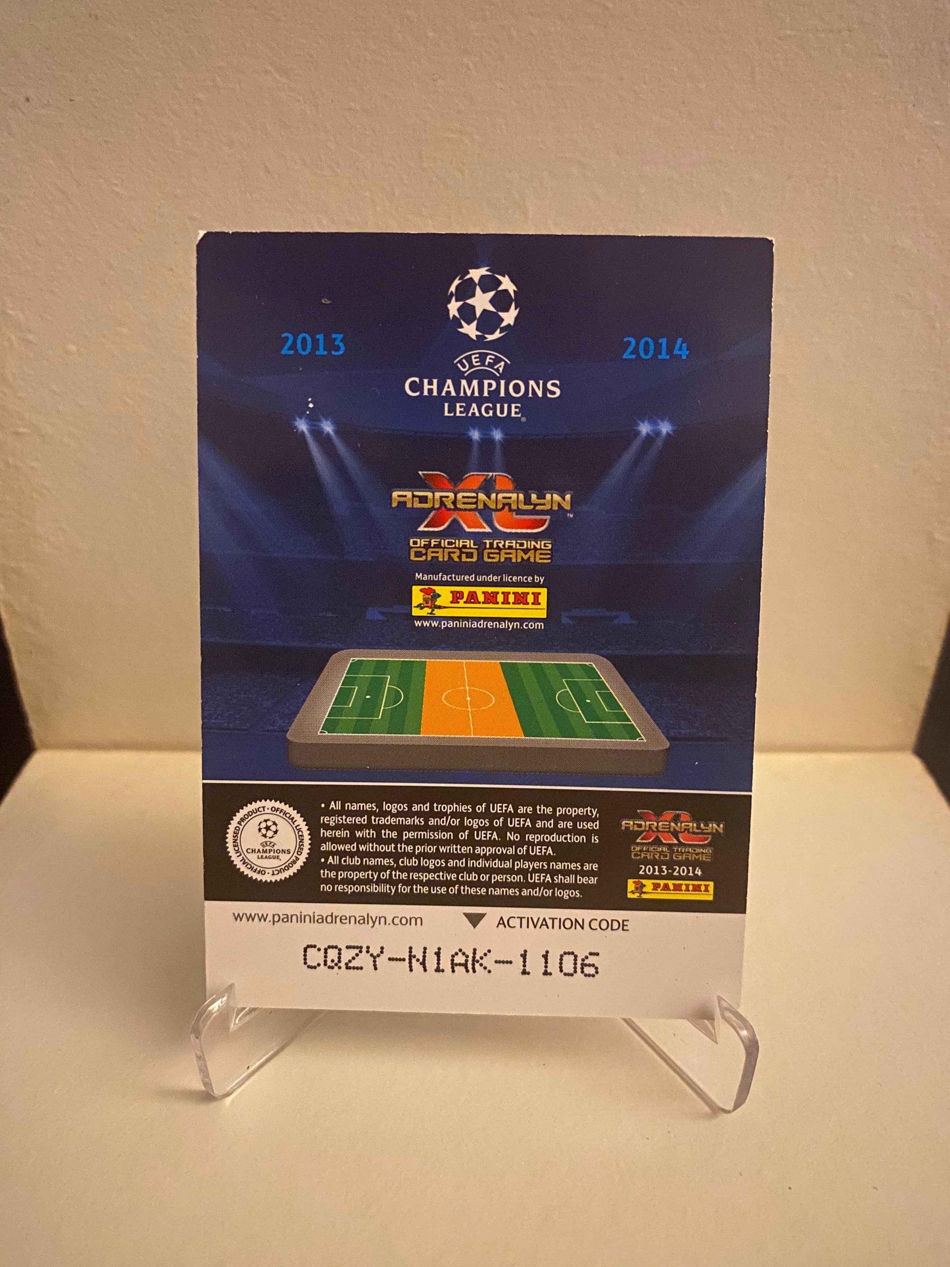 Fodbold kort Panini Adrenalyn XL UEFA Champions League 2013/2014 - Atletico Madrid Arda Turan - Pokedexet