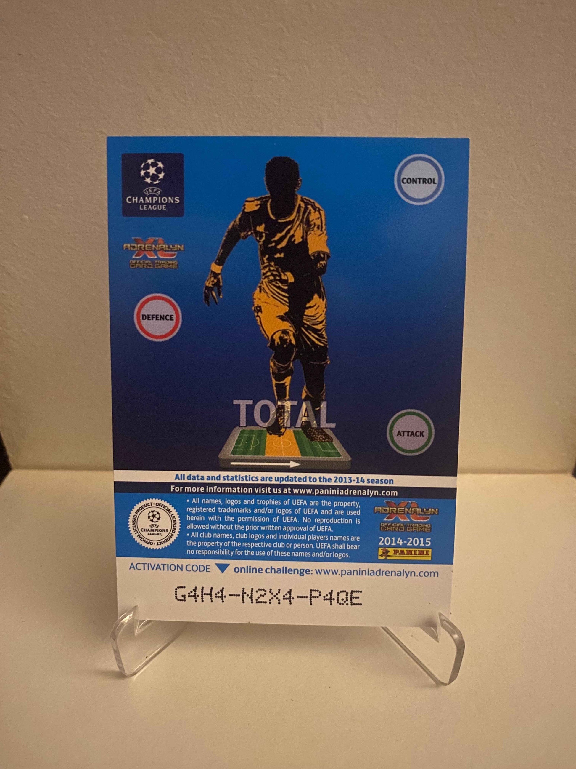 Fodbold kort Panini Adrenalyn XL UEFA Champions League 2014/2015 - Chelsea Eden Hazard - Pokedexet